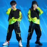 [COD] Personalized childrens hip-hop suit trendy boy catwalk drum performance girls dance autumn and winter