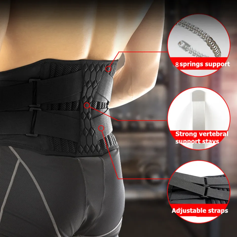 Lumbar Support Belt Lower Back Brace for Lifting, Herniated Disc