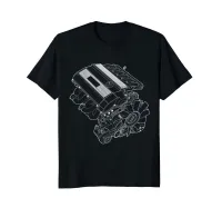 Modern Race Header Inline 6 Na Engine Newest Funny Cotton Cool Design Tee Fitted T Shirts