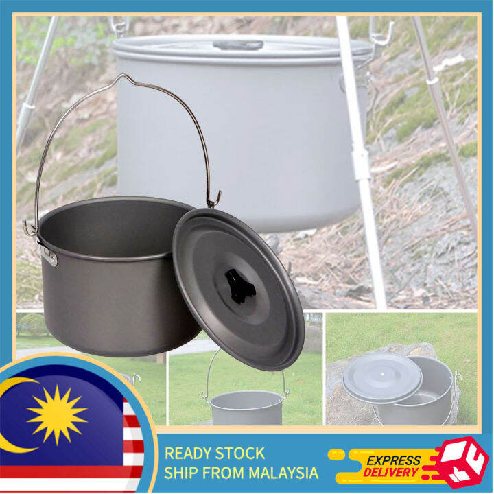 🔥 READY STOCK 🔥 TROFEO PPC600 Pan Outdoor Camping Ultralight Titanium