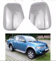 เสื้อโครเมี่ยม2ชิ้นสำหรับ L200 Mitsubishi Triton 2005-2014,สไตล์ใหม่ Pajero 2011ประตูกรอบหุ้มกระจกการดัดแปลงรถ