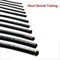 1Meter 2:1 Black Polyolefin Heat Shrink Tubing  Shrinking Assorted Heat Shrink Tube Wire Cable Insulated Sleeving Tubing Electrical Circuitry Parts