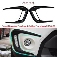 Car Front Fog Light Lamp Cover Garnish Strip Eyebrow Cover Trim for Vitara 2016-2020