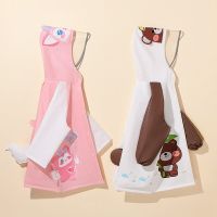 Cartoon deer kitten dinosaur raincoat childrens three-dimensional raincoat long over the knee EVA waterproof windproof material