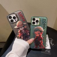 การ์ตูนวันพีชที่เป็นเอกลักษณ์ของ Luffy.zoro เคสโทรศัพท์มือถือสำหรับ iPhone 14 Pro Max กรอบโทรศัพท์กลับยากกันกระแทกสำหรับ iPhone 13 Pro Max Lu Zo Phone เคสสำหรับ Apple 12 11เคสห่อหุ้ม