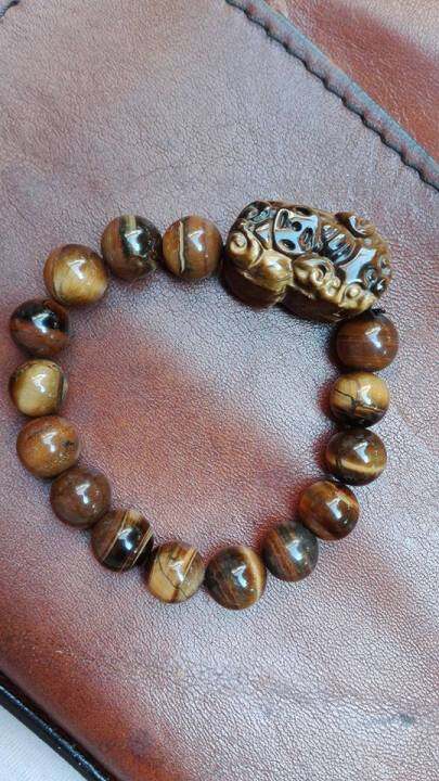 สร้อยข้อมือ-ปี่เซี๊ยะ-นำโชคแกะจากหินตาเสือ-tiger-eye-หินมหาอำนาจ-ที่อยากให้ใส่ของดีๆกันครับ-ทุนสูง