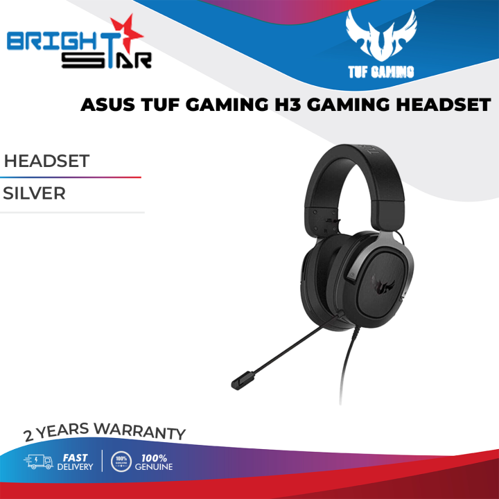 Asus TUF H3 Gaming Headset Gun Metal / Red / Silver Lazada