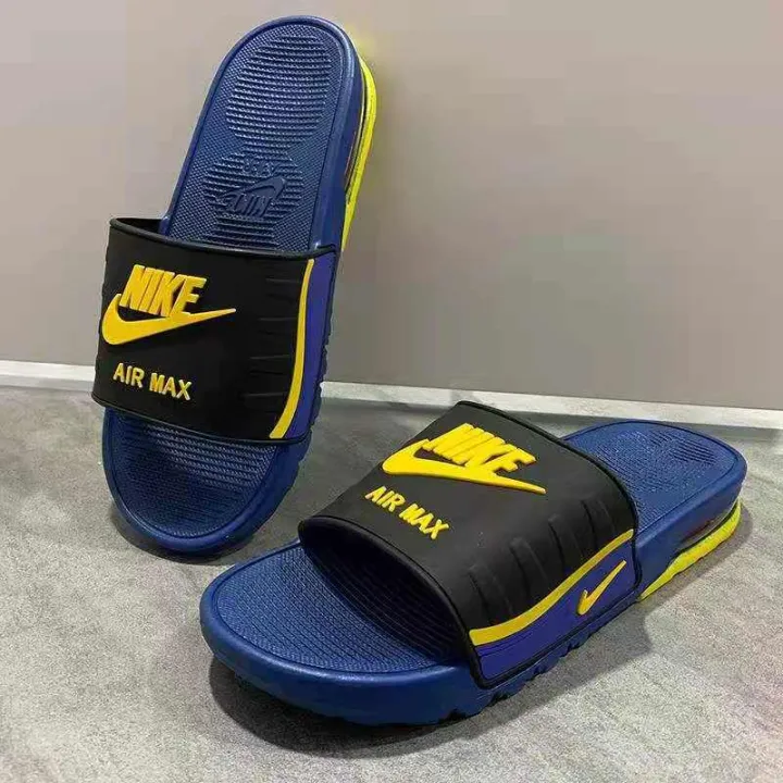 black nike slides mens