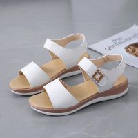 【CW】 2022 New Sandals Roman Wedge Low Heels Beach Shoes Women  39;s Fashion Sandalia