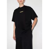 COD Vetements 2022SS Oversized Simple Letter PrintingT T-shirt VTM Casual Loose Mens and Womens Short Sleeves