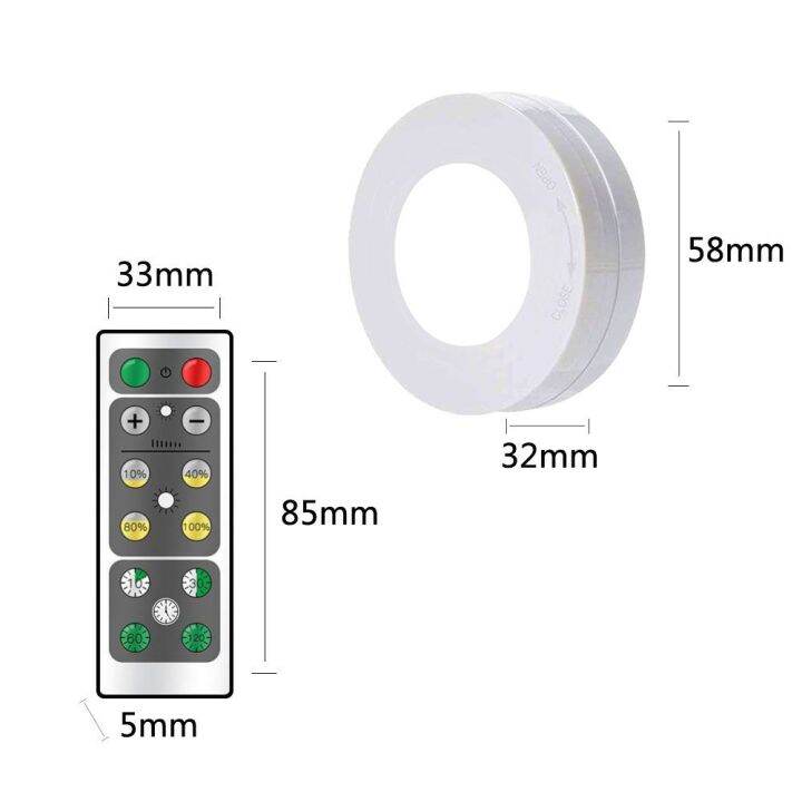 ไฟ-led-ติดผนัง-โคมไฟ-รีโมท-ไฟติดผนังแบบไร้สาย-ไฟติดทางเดินled-ใช้ถ่าน-aaax3-ก้อน-ปรับความสว่างได้-บันไดผนังตู้เสื้อผ้าโคมไฟหลอดไฟ