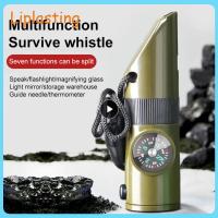 7 In 1 Survival Whistle High Decibel Multi-function Whistle Portable Multifunctional Whistle Outdoor Tools Life-saving Survival kits