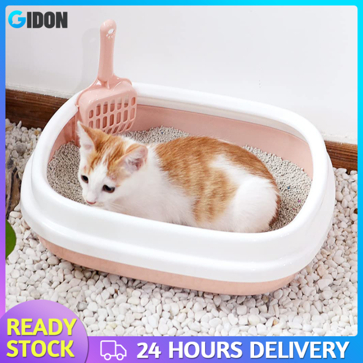 Cat Litter Box Oversized Fully Semi-Enclosed Cat Toilet Splash-Proof ...