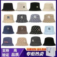 ™✶ South Korean Yankees new couple fisherman hat big head circumference sun protection NY large standard embroidery basin hat men and women sunshade hat