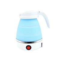 220V ABS Home Space-saving Electric Kettle Foldable Hot Water Tea Kettle Cup Outdoor Heating Hot Water Silicon Kettle Stainless