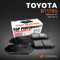 ผ้าเบรค หน้า TOYOTA VIOS S 07-12 / YARIS S 06-12 / NCP81-93 หน้าดีสหลังดีส - BT 1785 - TOP PERFORMANCE JAPAN - ผ้า ดิสเบรค เบรก โตโยต้า วีออส ยารีส BENDIX DB1785 04465-52270