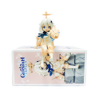13CM Genshin Impact Paimon Anime Figure Cute Figurine Manga Setting Posture Collectible Model Doll Toys With Original Box