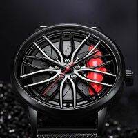 Mens Silicone &amp; Steel Band Watch Sports Car Hub Wheel Watch for BMWGTR Car Quartz Mens Watch Relogio Masculino Horloge Mannen