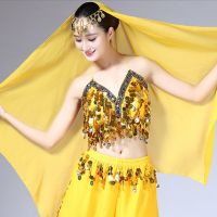 【YD】 Womens Costumes Fashion Belly Scarf Veils Dancewear Headdress Scarves with Coin Accessories