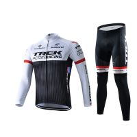 Spring and autumn winter Trek mountain bike long-sleeved cycling suit suit fleece R warm riding jacket pants men
