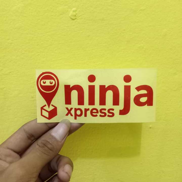 Stiker Cutting Logo Ninja Express Ukuran 5x12cm Lazada Indonesia