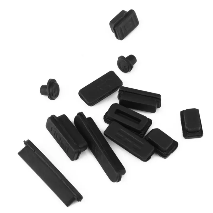 12pcs-black-silicone-anti-dust-plug-cover-stopper-laptop-dust-plug-laptop-dustproof-usb-dust-plug-computer-accessories