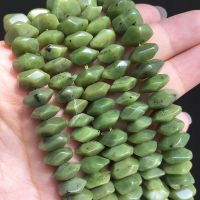 Natural Irregular Canadian Jades Stone Special Cut Genuine Loose Spacer Beads For Jewelry DIY Making Bracelet Accessories 7.5
