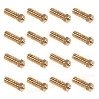 ∏♟ 16 Pcs 3D Printer Brass Volcano E3D V5 V6 Nozzle M6 Extruder Nozzle 0.4mm for 1.75 Filament Heater Block J-Head Hotend Extruder