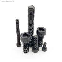 ❁☢◇ 10/50pcs M2 M2.5 M3 M4 M5 M6 M8 Black grade 12.9 steel DIN912 All Full Thread Hexagon Hex Socket Cap Allen Head Bolt Screw