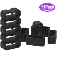 DLTECH 11Pack Fastener แหวนเข้ากันได้กับ Fitbit ACE 2/ Inspire/Inspire HR ลูปความปลอดภัยผู้ถือ Keeper Retainer คงที่ลื่นวงแหวนซิลิโคนเชื่อมต่อลูปสำหรับ ACE 2สายรัดข้อมือ