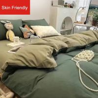 Nordic Washed Cotton Sheets Skin Care Sheets Big Four-In-One Sheets Queen Sheets Duvet Cover Pillowcases