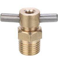 [HOT] 1pc Aluminum Plated Copper Drain Valve 1/4 Inch NPT 12mm Diameter For Air Compressor Tank Replacement Part