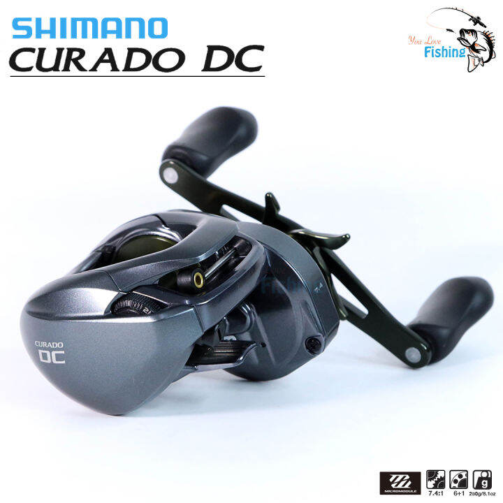 รอกหยดน้ำ-ชิมาโน่-shimano-curado-dc-200-201-hg-รอบ-7-4-1-น้ำหนัก-230g-มีให้เลือกทั้ง-หมุนซ้าย-และ-ขวา