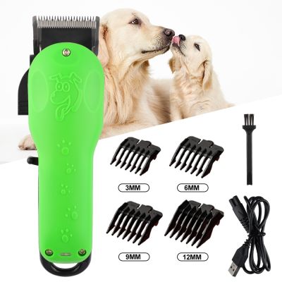 ▣ Professional Dog Hair Clipper USB Rechargeable Puppy Pet Trimmer Cat Shaver Cutting Machine Home Grooming Haircut for Animal