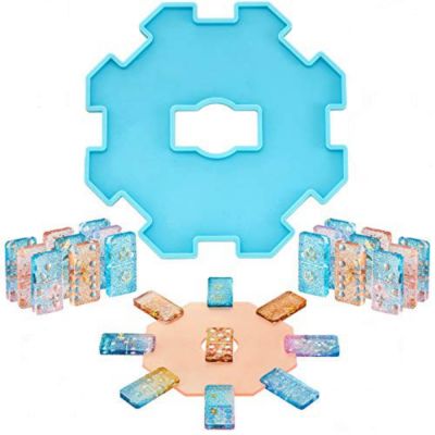 3D Domino Mold Silicone Resin 3D Skeleton Wheel resin Mold Silicone