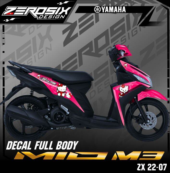 Decal Sticker MIO M3 Full Body Variasi stiker lis Body Mio Terbaru ZX