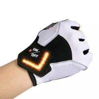 hotx【DT】 1 Sensing Cyling Gloves Turn Half Warning Steering