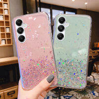 เคสโทรศัพท์ KONSMART สำหรับ Samsung Galaxy A05S S23 FE ใหม่ล่าสุด2023ดาวอวกาศกากเพชรส่องแสงเป็นประกายวิบวับโปร่งแสงปรับได้ TPU นุ่มปลอกสำหรับ Samsung โทรศัพท์ Samsung A04 A04s A05 5G A34 5G A24 A14 5G A13 5G A23 4G 5G 5G