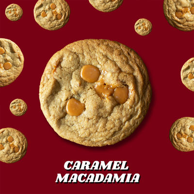 Jumbo Cookie - Caramel &amp; Macademia 80g. คุ้กกี้ยักษ์ รส Caramel &amp; Macademia กรอบนอกนุ่มใน - Oven Talk Bangkok