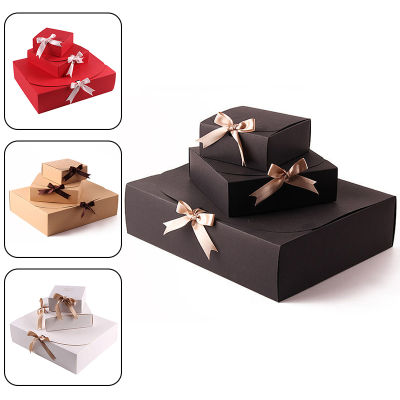 Fzbm New Birthday Valentines Day Storage Bag Kraft Paper Gift Box Packaging Baking  Cookies Shirt Packaging Box Wedding Gift Decor