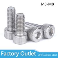 10pcs M3 M4 M5 M6 M8 304 A2 Stainless Steel Black grade 12.9 steel DIN912 Hexagon Hex Socket Head Cap Allen Bolt Screw L 4 150mm