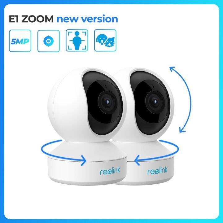 Reolink E1 Zoom 5MP PTZ IP Camera White Baby Monitor 2.4G/5G Wifi ...