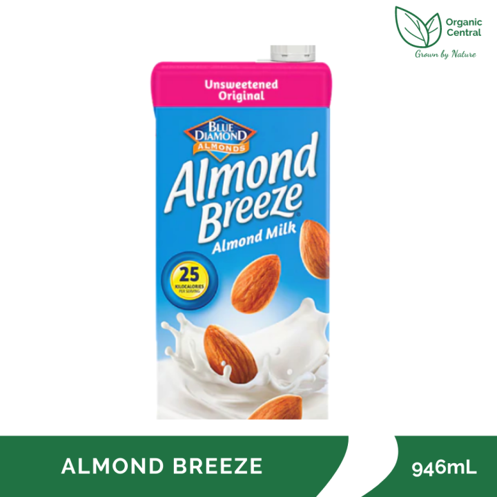 Blue Diamond Almond Breeze Almond Milk Unsweetened Original 946mL ...