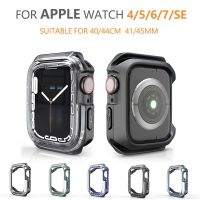 ZZOOI Screen Protector For Apple Watch Case 45mm 41mm 44MM 40MM Full TPU Bumper Transparent Cover accessories iwatch series 7 SE 6 5 4