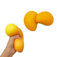 Fruit Mango Peach Pressure Stress Ball Fidget Sensory Kids Toys Squishy Antistress Stress Relief Toy TPR Soft Pinch Squeeze Gift