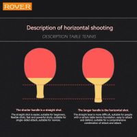 2ชิ้นลายกีฬาปิงปองไม้ตีปิงปองผู้เริ่มต้น3ดาว Set Training สิว-ในแนวนอนแร็กเกต Riser ใบมีดคุณภาพสูง