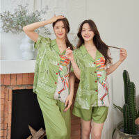 ชุดนอน Muslin pajamas  ชุดนอนSilk Satin( รุ่น N849,T849,P849,L849, T1190,T1191,T1192,N1190,N1191,N1192 )