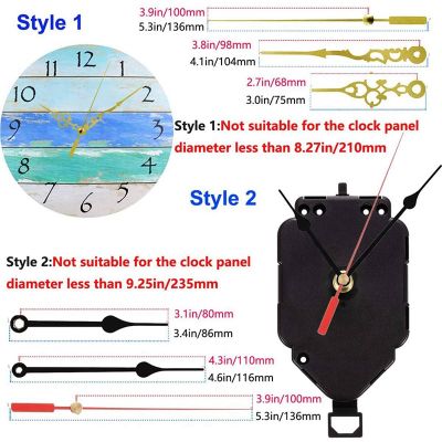 2X Quartz Pendulum Trigger Clock Movement Chime Music Box Completer DIY Wall Mechanism Parts with 8Pairs Clock Hands