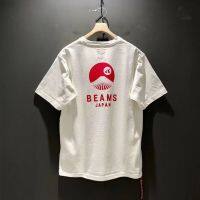 Original BEAMS JAPAN 2023SS loose cotton Fuji mountain red rope short-sleeved T-shirt