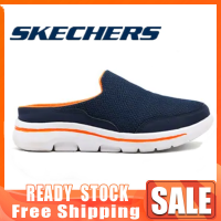 SKECHERS_Gowalk4 รองเท้า_skechers_ผู้ชาย สเก็ตเชอร์ส รองเท้า ผู้ชาย รองเท้าแตะ รองเท้าลำลองผู้ชาย รองเท้าผู้ชายแฟชั่นครึ่งส้น รองเท้ากีฬาไซส์ใหญ่ รองเท้าแตะกีฬาขนาดใหญ่ EU46-EU48แฟชั่นของผู้ชายกีฬารองเท้าผู้ชายรองเท้าลำลองรอ